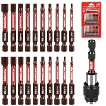 21-PIECE 2.5" Hex Head Allen Wrench Drill Bit Set, 1/4" Screwdriver Red. Fixed Price $19.34.