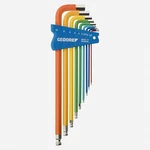 Gedore 42 CKEL-09 Color-coded Metric Hex L-key Set, Long, Pieces. Fixed Price $93.65.