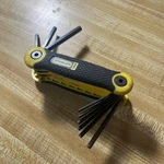 Stanley Folding Hex Key Set 9 Piece Rubber Grip. Fixed Price $19.99.