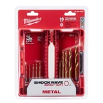 Milwaukee 48-89-4633 10PC. Shockwave Titanium Red Helix Drill Bit Set. Fixed Price $33.99.