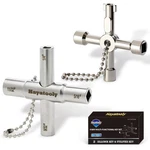 Hayatooly 4-WAY Sillcock Key, 2-PACK 40CR Water Multi-functional & Utility. Fixed Price $15.41.