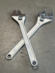 Lot Of Two 24" Adjustable Wrench 0-2-1/2" Wide Opening Jaw 24-IN Hand. Fixed Price $109.99.
