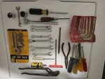 Box Of Tools ,upland Allen Set 44,5 Pice Die Forged Eteel Wrenches Lot 24. Fixed Price $16.99.
