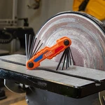 70590 Compact Folding Hex Key, Metric And Sae Combo Set, 12 Keys, Industrial .... Fixed Price $24.70.