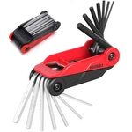Lozagu 14PCS Folding Allen Wrench Sets, Metric And Sae Key Set, Red. Fixed Price $14.76.