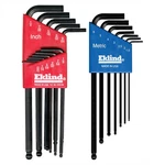 Eklind Tool 13218 18PC Combo Sae & Metric Long Ball End Hex-l Key Set. Fixed Price $30.35.