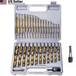 Rogaper 30 Pcs Titanium Impact Drill Bit Set, Hex Shank 5/64" To 1/2". Fixed Price $42.66.