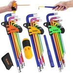 Elead Allen-wrench Hex Torx Key Set: 29-PIECE Rainbow Colored Set, Lon. Fixed Price $38.90.