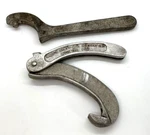 Elkhart Akron Brass Spanner Pin Hook Wrench Rocker Lug Fire Hose Folding. Fixed Price $42.00.