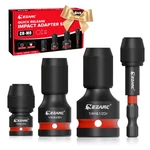 Ezarc Pcs Impact To Hex Converter, 1/2 3/8 1/4INCH Square Drive Sockets.... Fixed Price $37.69.