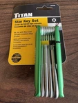 Titan 12710 Tool Tamper Proof Star Key Set. Fixed Price $15.50.