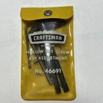 Craftsman Hollow Set Screw Key Asst. 46691 Used. Fixed Price $20.00.