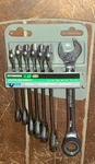 Pittsburgh 7PC Ratcheting Combo Wrench Set Metric 8/10/12/13/14/15/17MM #95552. Fixed Price $23.44.