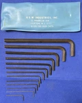 Vintage Kgm Hex Allen Wrench 13 Piece Set 5120-00-529-1475. Fixed Price $18.75.